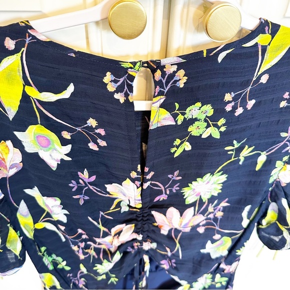 Tanya Taylor Women’s Cosette Garden Print Silk Floral Asymmetrical Midi Dress 6 - Picture 15 of 16